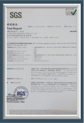 SGS test report of teaware from Asia Porcelain Group